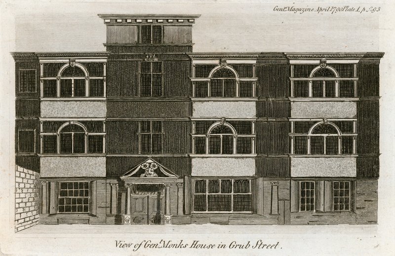 Vue de la maison du général Monk à Grub Street - English School