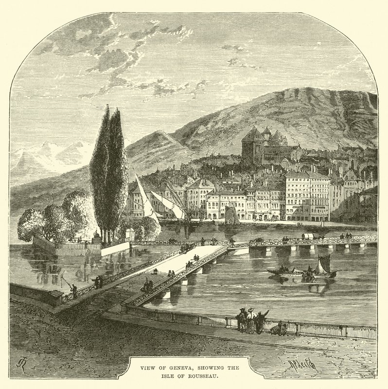 Vue de Genève, montrant l