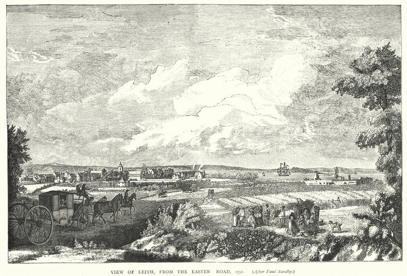Vue de Leith, depuis Easter Road, 1751 - English School