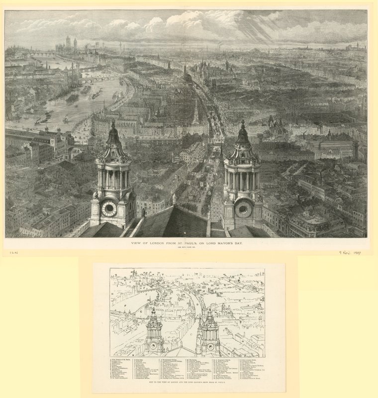 Vue de Londres depuis Saint-Paul le jour du Lord Maire - English School