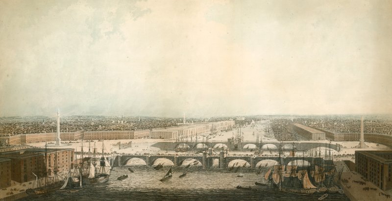Vue de Londres, avec les améliorations de son port - English School
