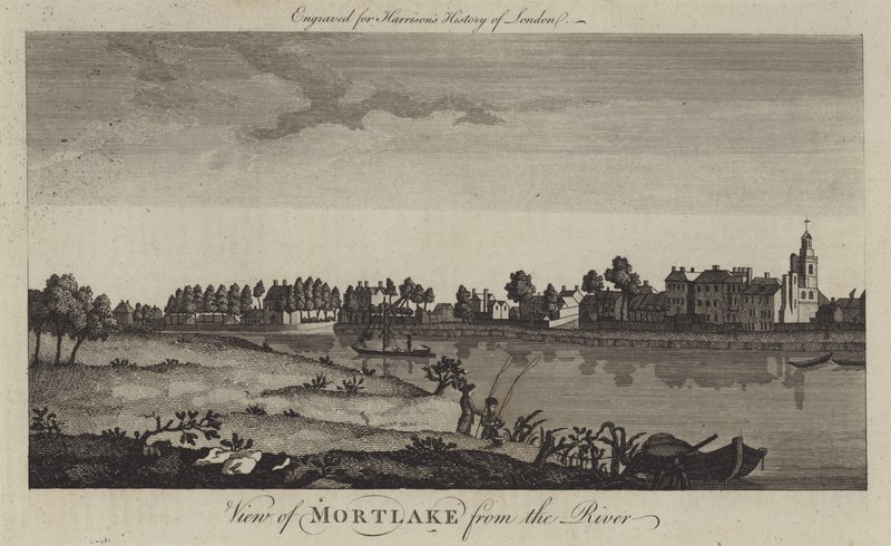 Vue de Mortlake depuis la Tamise - English School
