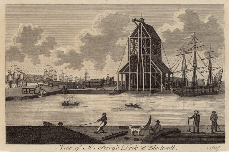 Vue du chantier de Perry à Blackwell - English School