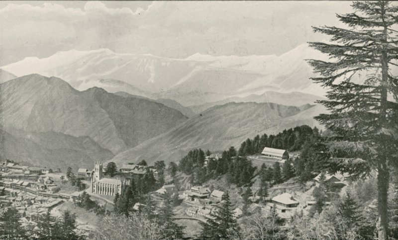Vue de Simla, quartier général d