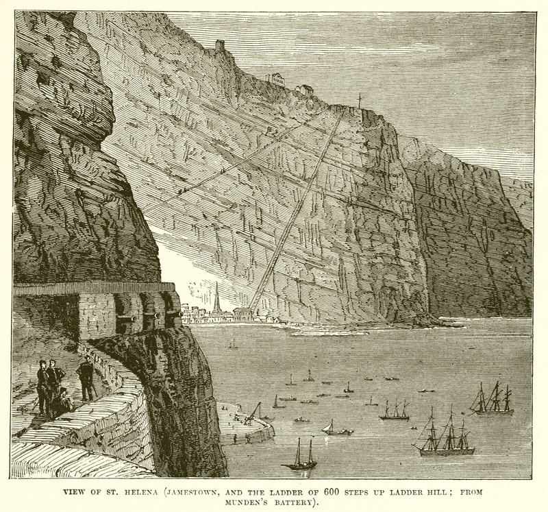Vue de Sainte-Hélène (Jamestown et l