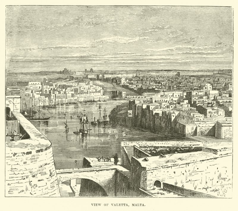 Vue de La Valette, Malte - English School
