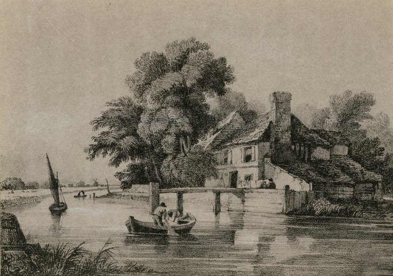 Vue de la rivière Lee - English School