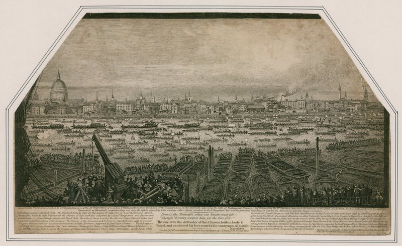 Vue du cortège funèbre de l