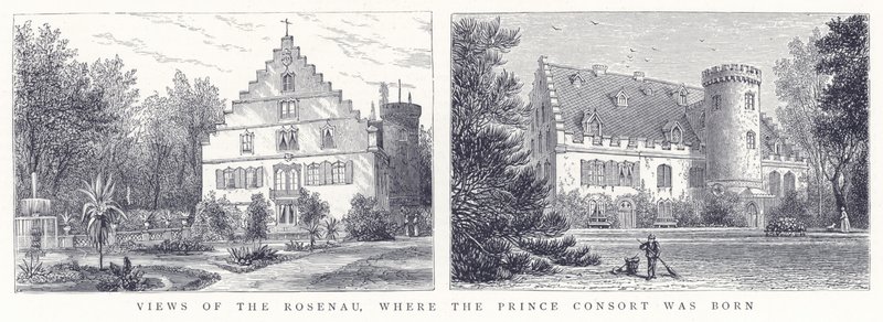 Vues du Rosenau, où est né le Prince Consort - English School