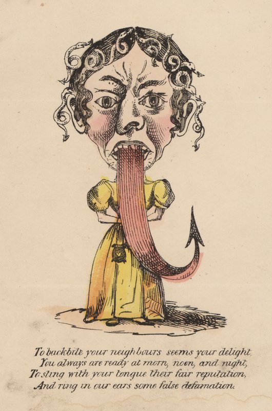 Carte de Saint-Valentin au vinaigre (lithographie couleur) - English School