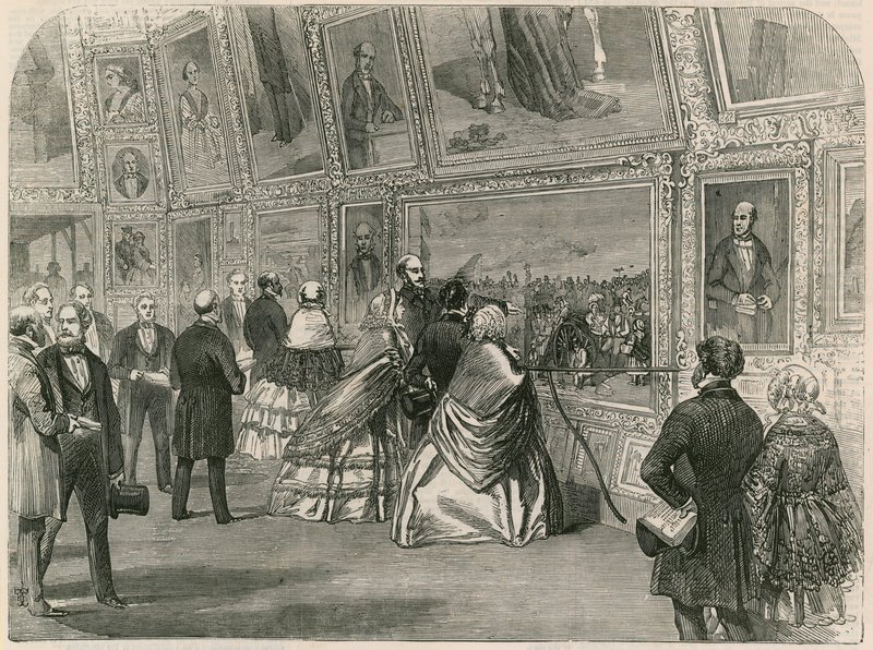 Visite de Sa Majesté, du Prince Albert et de la Reine du Portugal à la Royal Academy - English School