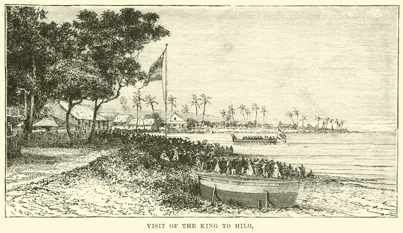 Visite du roi à Hilo - English School