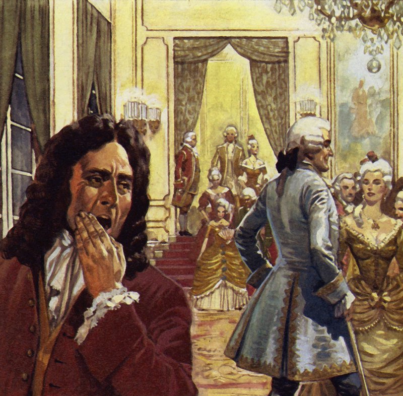 Voltaire a souvent assisté à la cour, mais n