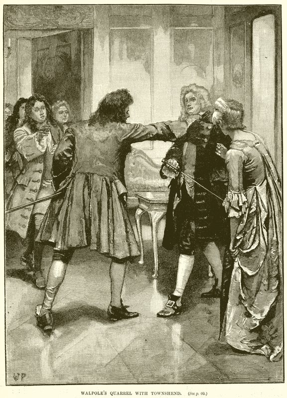 Querelle de Walpole avec Townshend - English School