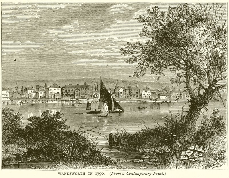 Wandsworth en 1790 - English School