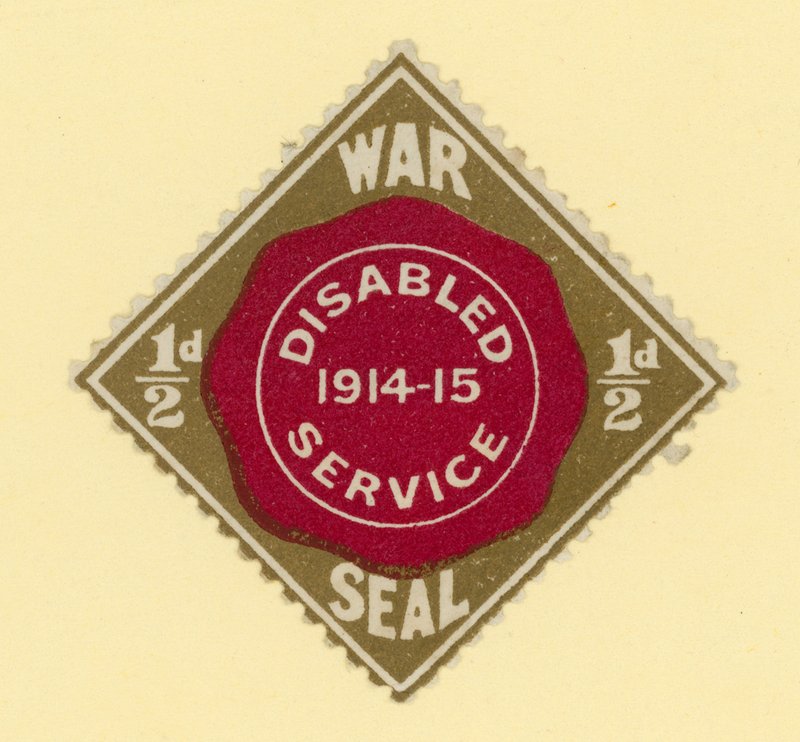 Sceau de guerre - service des invalides 1914-1915 - English School