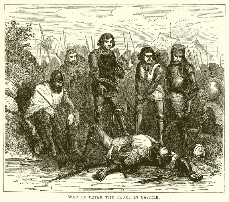 Guerre de Pierre le Cruel en Castille - English School
