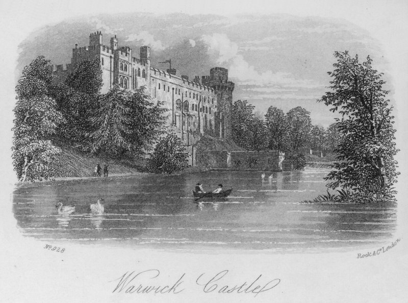 Château de Warwick (gravure) - English School