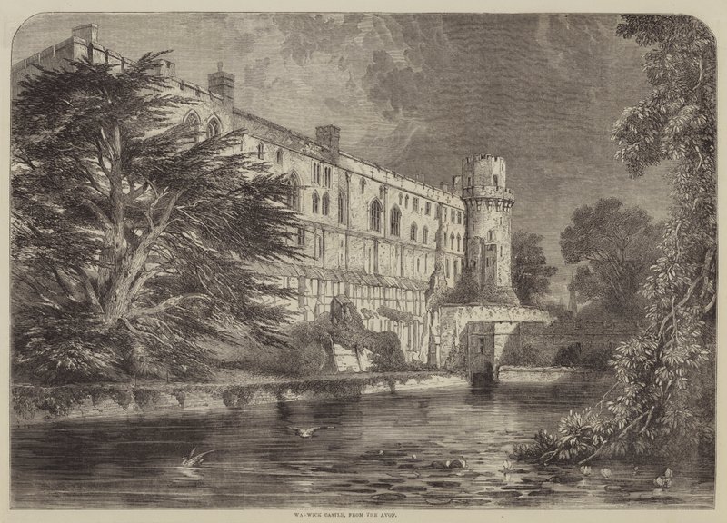 Château de Warwick, depuis l