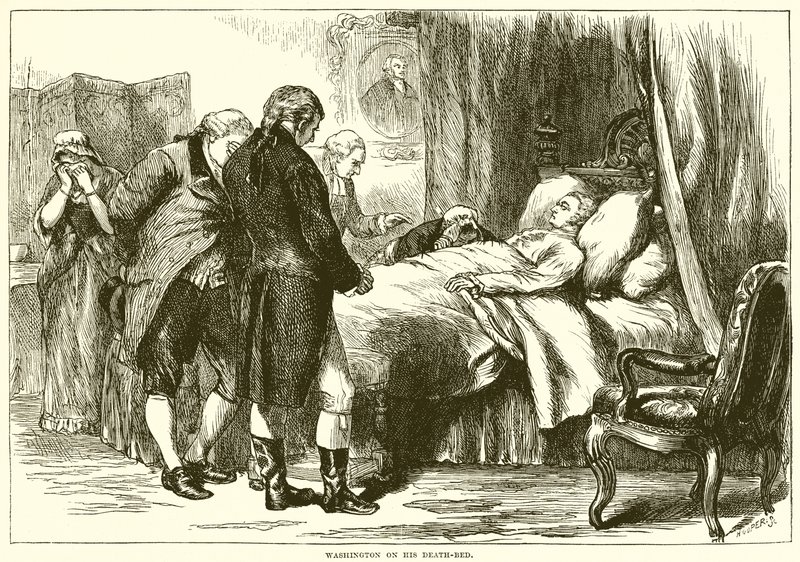 Washington sur son lit de mort - English School