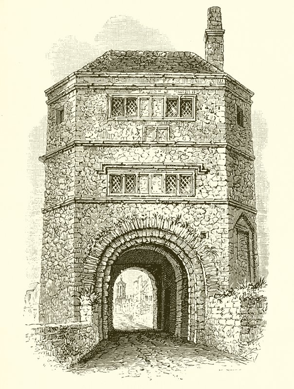 Tour de guet sur le pont de Hythe, appelée étude de Frère Bacon - English School