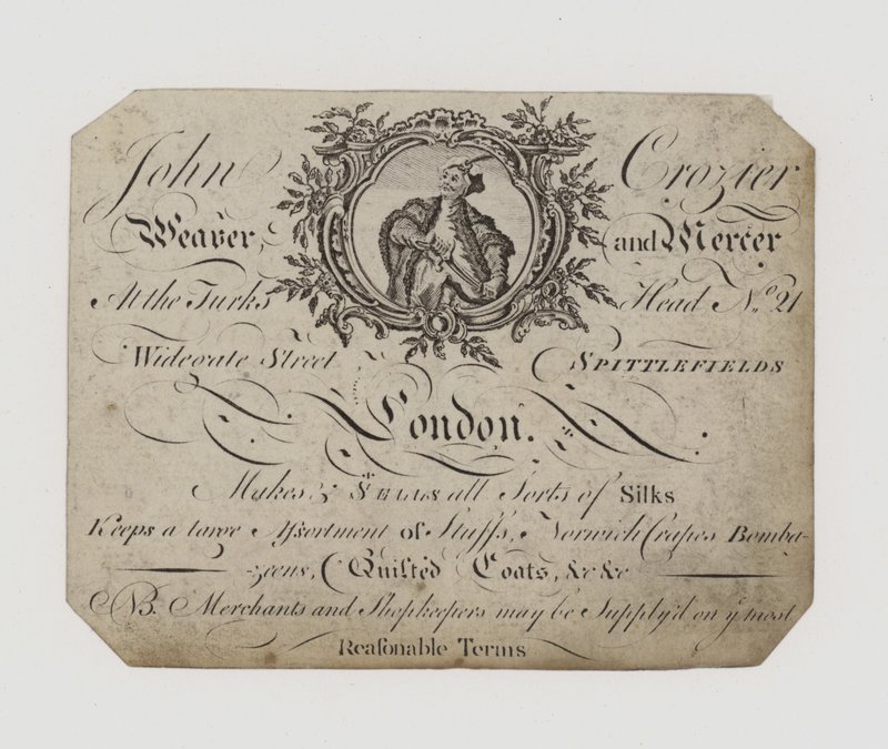 Tisserand et mercier, John Crozier - English School