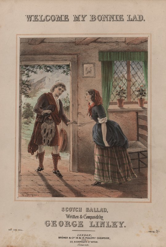 Bienvenue mon beau garçon (lithographie en couleur) - English School