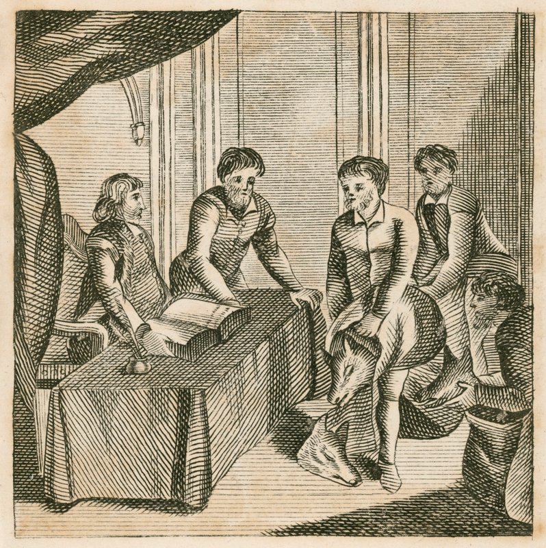 Les Gallois payant un tribut de têtes de loups au roi Edgar - English School