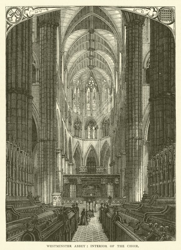 Abbaye de Westminster, intérieur du chœur - English School