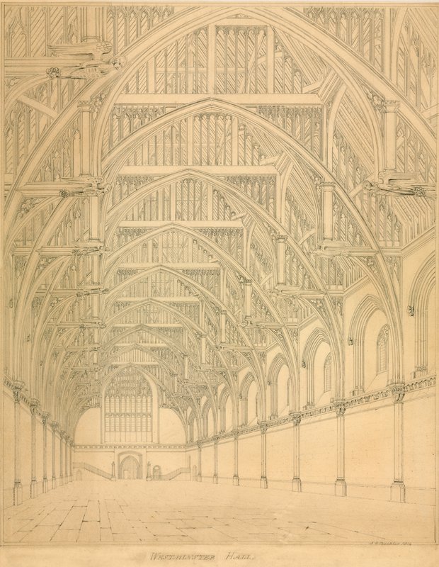 Westminster Hall, 1814 - English School