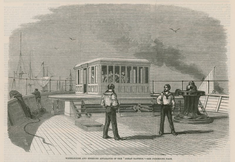 Timonerie et appareil de direction du Great Eastern - English School