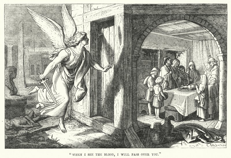 "Quand je verrai le sang, je passerai par-dessus vous" (gravure) - English School