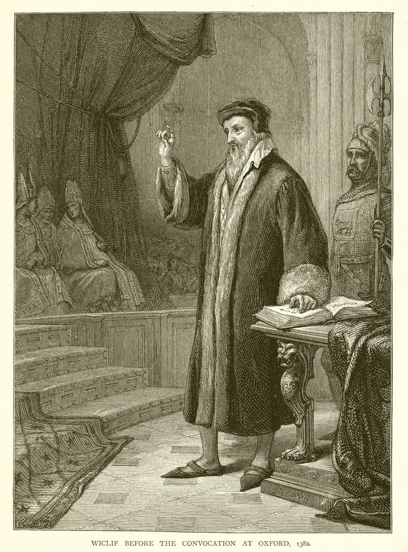 Wyclif devant la convocation à Oxford, 1382 - English School