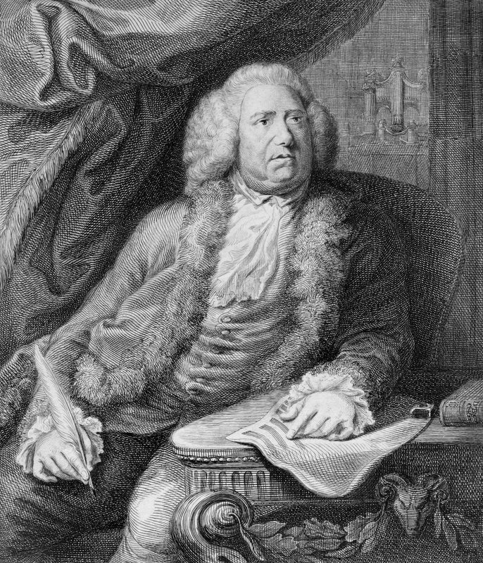 William Boyce, compositeur anglais et maître de la musique du roi (gravure) - English School