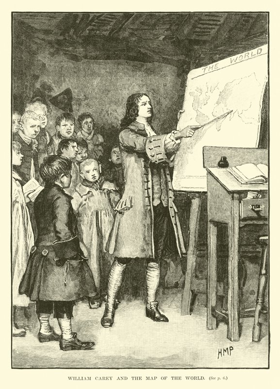 William Carey et la carte du monde - English School