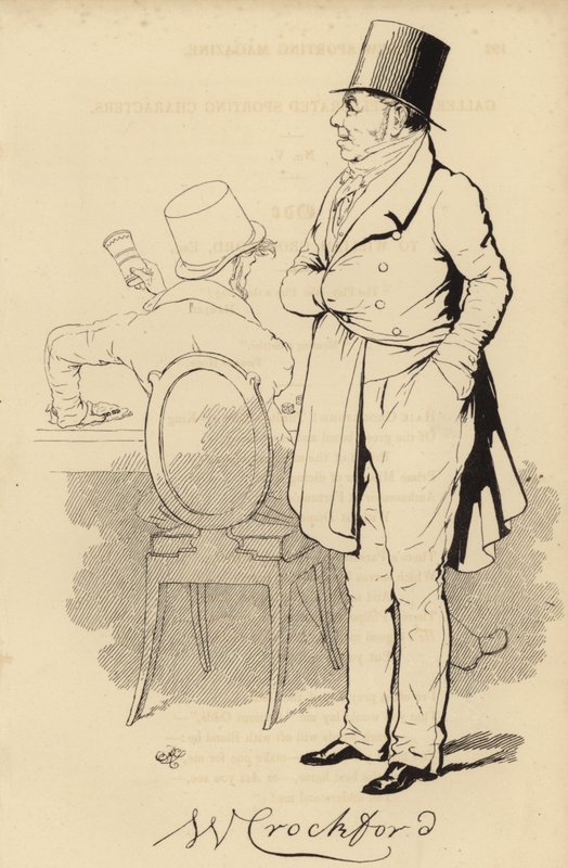 William Crockford, propriétaire de club de jeu à Londres - English School