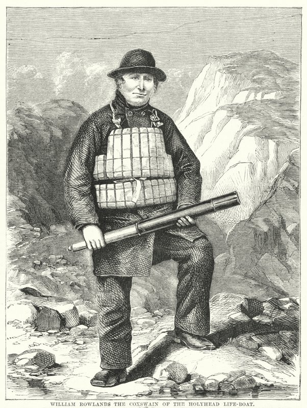 William Rowlands, le barreur du canot de sauvetage de Holyhead - English School