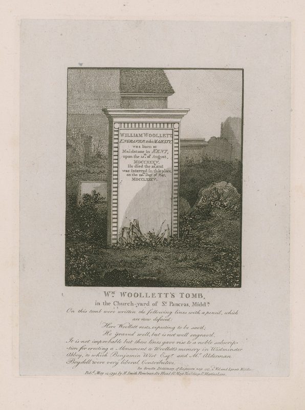 Tombe de William Woollett - English School
