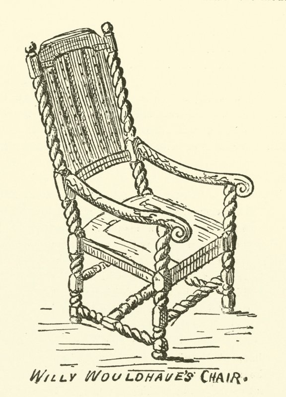 La chaise de Willy Wouldhave (gravure) - English School