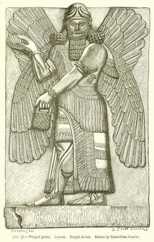 Génie ailé. Louvre - English School