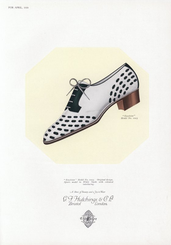 Publicité pour chaussures pour femmes, années 1930 - English School