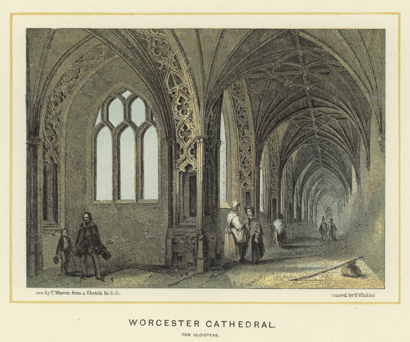 Cathédrale de Worcester, les cloîtres - English School