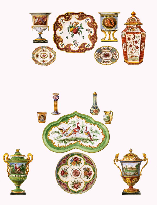 Porcelaine de Worcester - English School