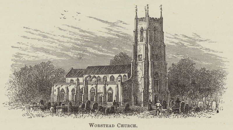 Église de Worstead (gravure) - English School