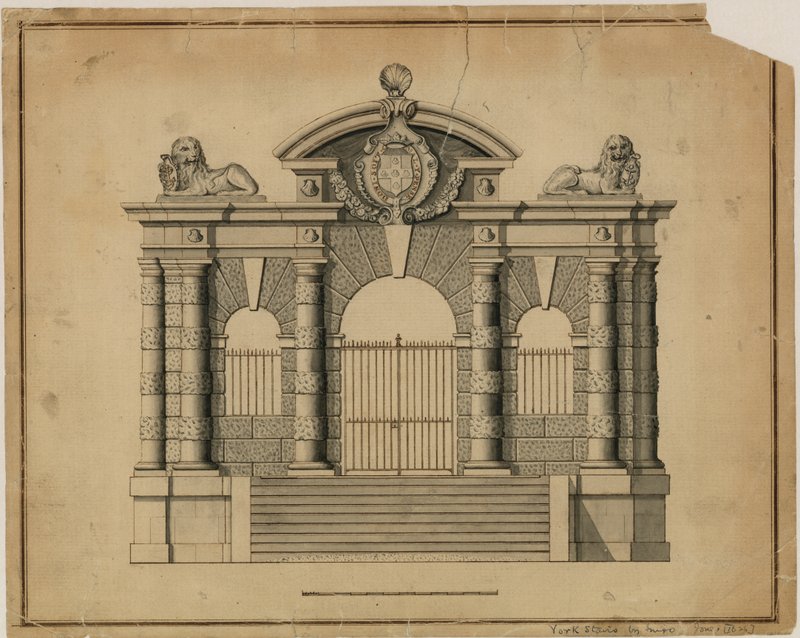 York Stairs par Inigo Jones, c 1626 - English School