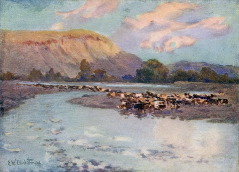 Abreuvement du bétail - Ernest William Christmas