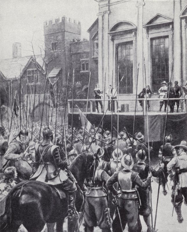 Exécution du roi Charles Ier devant le Banqueting House à Whitehall, Londres, le 30 janvier 1649 - Ernest (after) Crofts