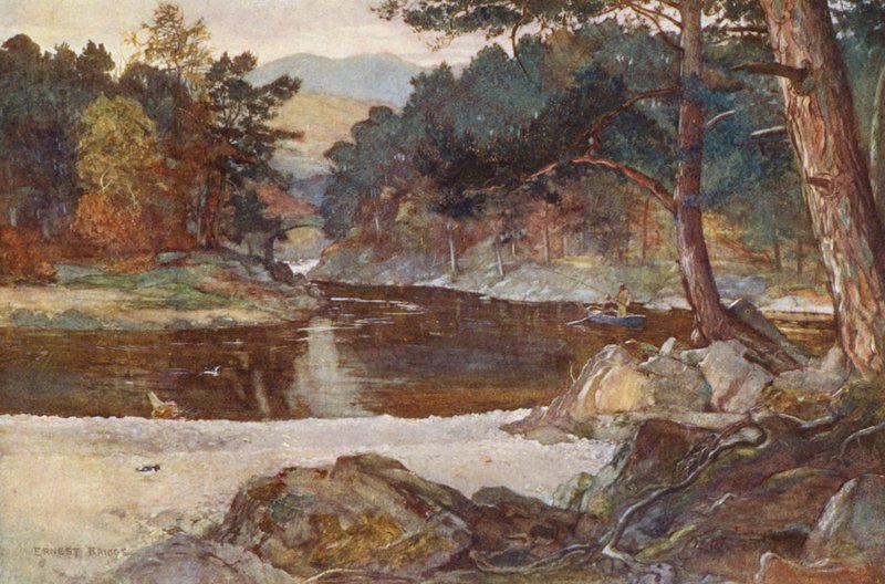 La rivière Tummel à Pitlochry - Ernest Edward Briggs