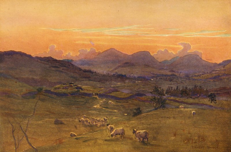 La vallée du Ken, soir - Ernest Edward Briggs