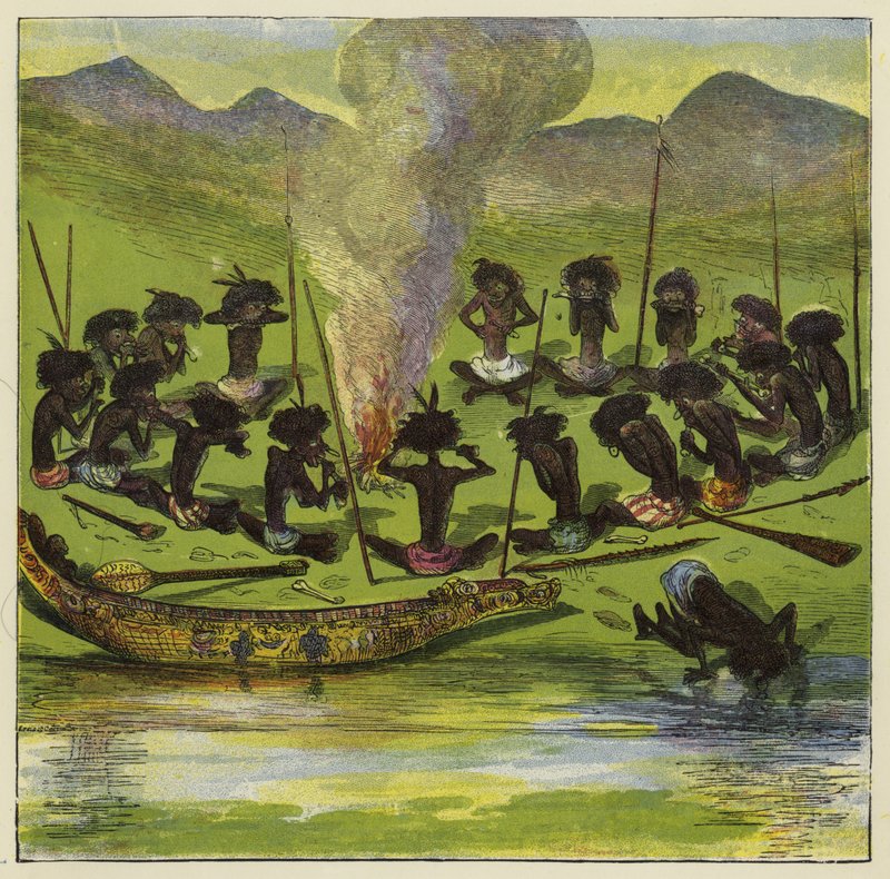 Dîner Ashanti - Ernest Henry Griset